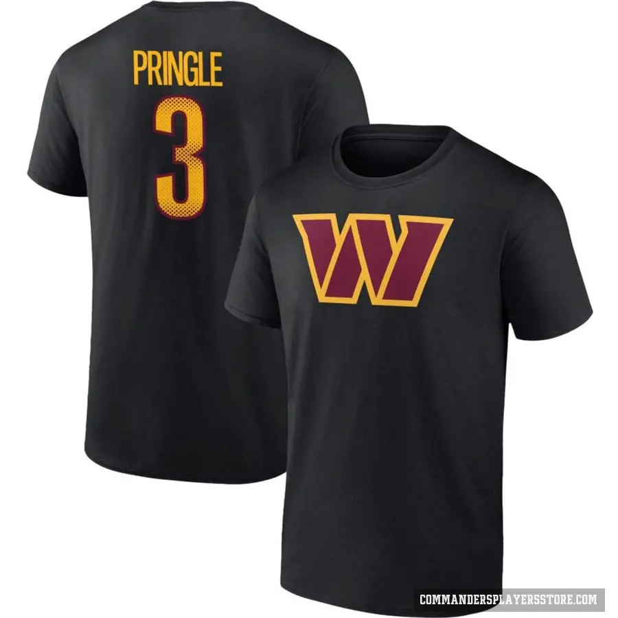 Youth ＃3 Byron Pringle Washington Commanders Black T-Shirt