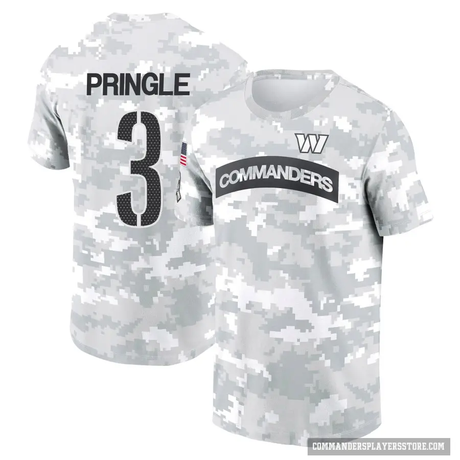 Youth ＃3 Byron Pringle Washington Commanders Camo Arctic 2024 Salute to Service Performance T-Shirt